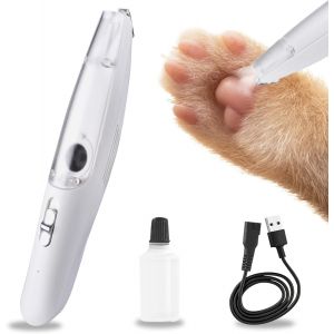 Tondeuse Pour Pattes De Chien Avec Double Lame, Tondeuse Pour Chien Avec Aspirateur, 2 Vitesses, Tondeuse Silencieuse Pour Pattes, Yeux, Oreilles, Visage, Corps (Blanc) - Neuf