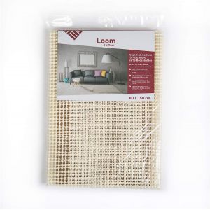 KAL-Sous-Tapis Antidérapant Métier À Tisser - Pour Sols Lisses & Durs - Anti-Glisse Tissu Anti Dérapant Découpable Protection Pour Moquette - 80 Cm X 1,5 M X 2,4 Mm - Neuf