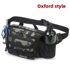 Sac De Poitrine De Pêche,Sac Banane Tactique Edc,Sac De Leurre De Pêche,Sports De Plein Air Camping Randonnée Escalade Chasse,Sac De Taille,Pochette De Plate-Forme-Oxford Noir Cp - Neuf