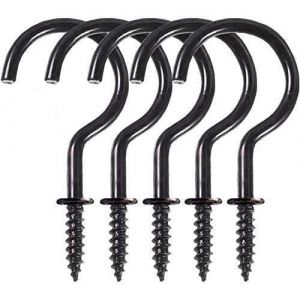 Crochets &agrave; Visser,2.75 inches Crochets de Plafond Pour Suspendre des Plantes Crochets de Cuisine Crochets de Tasse Pour Int&eacute;rieur et Ext&eacute;rieur,20 Pi&egrave;ces,Noir - Neuf