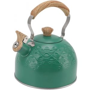 Bouilloire sifflante 2,5 l en acier inoxydable pour induction et po&ecirc;les &agrave; gaz et &agrave; bois - Ya - Neuf