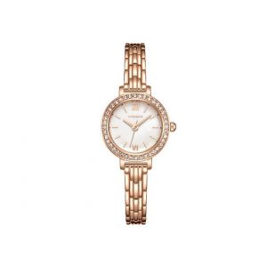 Montre &Agrave; Quartz Ronde &Eacute;tanche Pour Femme Avec Boucle Papillon Et Bracelet En Alliage - Neuf