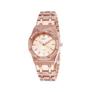 Montre &Agrave; Quartz &Eacute;tanche Pour Femme Avec Bracelet En Acier Et Fermoir Papillon - Neuf