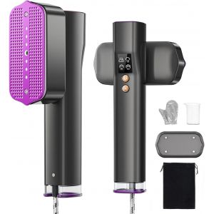 MEVRONISSHOP-D&eacute;froisseur Vetement 1200 W, Fer &agrave; Repasser Double Tension 110-240V, Chauffe Rapide 15 s, D&eacute;froisseur a Main 2&iquest;en&iquest;1, 4modes, &eacute;cran LED, Fer a Repasser Vertical &iquest; Voyages et Maison - Neuf