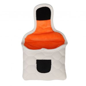 Housse De Tete De Club De Golf En Pu, Blanche, Carree, Pour Les Amateurs De Golf - Neuf