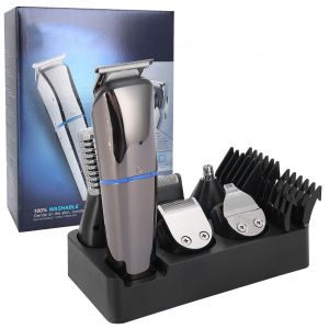 Rasoir Electrique 6 En 1 Multifonction Rechargeable Par Usb, Tondeuse A Sourcils Et Cheveux Avec Peigne Limiteur - Neuf