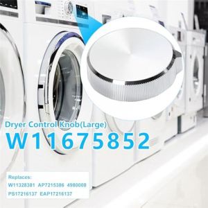 CKFAM-2Pcs W 11675852 W 11328381 Bouton de commande pour lave-linge et sèche-linge,4980008,AP 7215386,PS 17216137,EAP 17216137 - Neuf