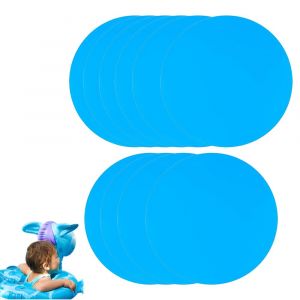 Lot De 10 Patchs De R&eacute;paration Autocollants En Pvc Pour Produits Gonflables - Formes Rondes Et Carr&eacute;es - Neuf