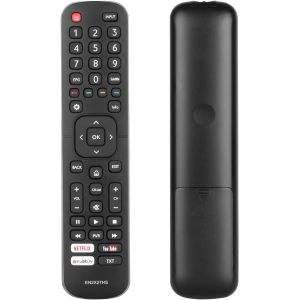 VornixorSarlshop-T&eacute;l&eacute;commande Universelle EN2X27HS Compatible avec Hisense Smart TV LCD LED UHD 49M2600 65M7000 H32A5800 H50A6120 H32M2600 H40M2600 H40M3300 Remplacement contr&ocirc;leur avec Netflix Youtu - Neuf