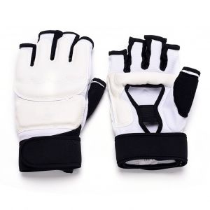 1 Paire De Gants De Karate Et De Taekwondo En Cuir Pu, Mousse Souple, Coton, Sac De Frappe, Protection Des Mains Pour Le Sparring Et Le Kickboxing - Neuf