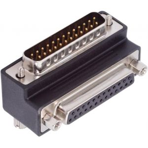 KALANKA-Adaptateur DSUB parallèle LPT AES/EBU DB25pin, écrou mâle vers Adaptateur d'extension de vis Femelle, Prise DB coudée à 90 degrés vers Le Haut - Neuf