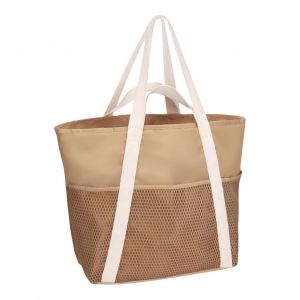 Sac de plage pour Femmes Imperm&eacute;able &agrave; l'eau Sandproof Kaki fermeture &agrave; Glissi&egrave;re de Voyage Fourre-tout 39x19x35 cm pour la cr&egrave;me Solaire, des Chaussons, des Serviettes, des T&eacute;l&eacute;phones - Neuf