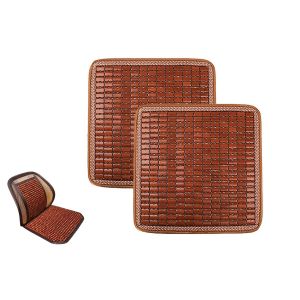 Coussin de si&egrave;ge auto en bambou (lot de 2) - Housse rafra&icirc;chissante pour banquette arri&egrave;re - Taille universelle - Neuf