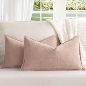 Cauc-Housse De Coussin 30x50, Lot De 2 Housse Coussin En Chenille Coussin Canape Pour Canap&eacute; Au Design &Eacute;l&eacute;gant, Coussins D&eacute;coratifs Doux Et Luxueux Pour Canap&eacute;, Lit Et D&eacute;coration De La Maison - Neuf