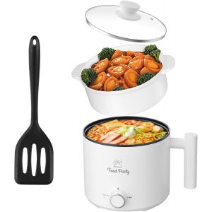 KALANKA-Appareil &agrave; Fondue Chinoise Electrique Hot Pot Avec Cuiseur Vapeur Casserole 1,8L 220V Hotpot Wok Electrique - Neuf