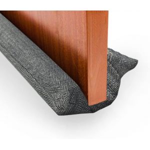 Bas En Tissu Isolant Pour Portes Et Fen&ecirc;tres - Double Boudin En Tissu R&eacute;utilisable Et Lavable,Isolation Acoustique,Froid,Vent,Lumi&egrave;re,Poussi&egrave;re,Pollen,Insectes. R&eacute;glable 80-90Cm. - Neuf
