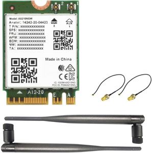 Wireless Ax210 Nic Card Gigabit Tri-Band Wi-Fi 6e M.2 802.11ax Standard Bt5.3 - Neuf