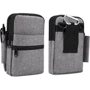 TZF-Sac à Bandoulière Homme pour Téléphone Portable, Pochette de Ceinture pour Smartphone, Sacoche Bandouliere Imperméable Sac Taille Téléphone Sac d'Epaule Cuir Sac Messager Casual Sling Bag Portefe - Neuf