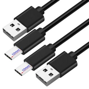 JGD-C&acirc;ble USB Type C [10mm Connecteur] Transfert de donn&eacute;es et Charge Rapide pour Blackview/Doogee/Ulefone/Oukitel Telephone Incassable pour Galaxy S21 S20 S10 A36 A56 avec coque de protection (2Pcs - Neuf