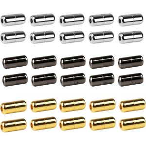 Ytseazn-Lacets Élastiques,30 Pièces Métal Lacets Bouton Avec Système De Fermeture Rapide No Tie Lacets Lacets Sans Cravate Pour Toutes Les Chaussures,Fermoir De Lacet Sans Cravate Connecteurs À Vis - Neuf