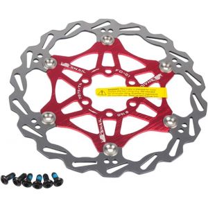 Vélo Disque De Frein Disque De Frein,160mm Vélo Disque De Frein Vélo De Montagne Flottant Disque De Frein Center Lock Vélo Accessoires (Rouge 160mm) - Neuf