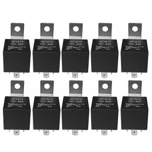 10 pcs 5 broches 12V commutateur de relais (SPDT) (30/40 ampères) 12 volts relais automobile pour les fans d'automobile - Neuf