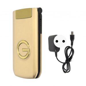 Telephone portable a clapet G9000 debloque, double SIM, GSM, 4800 mah, 100 ¡æ, 240 V, 2G, pour seniors, prise UE doree - Neuf