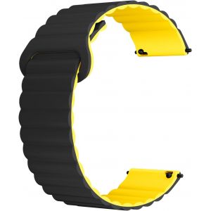 Letnerny-Bracelet Montre Silicone Magnétique 22mm, Bracelets À Dégagement Rapide, Bracelet De Remplacement À Maillons Magnétiques Puissants, Fermoir Magnétique Réglable Pour Bracelet De Sport - Neuf