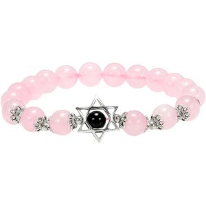 Kal-8mm Naturel Chakra Pierre Bracelet Extensible, Perles Rondes Charme Méditation Pour Femmes Hommes - Neuf