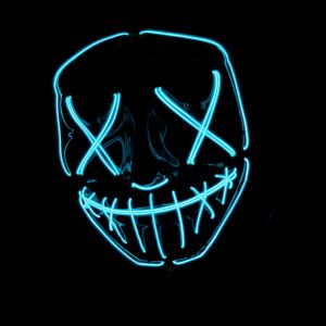 Cup Masque Led La Purge&reg;|Nightmare Bleu|Qualit&eacute; Premium|Plastique Rigide|3 Modes De Clignotements|Masque Led|Cosplay|Halloween|N&eacute;on|100% Horreur|100% Fun.[J142] - Neuf