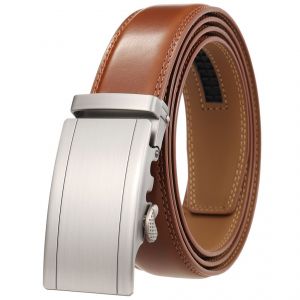Ceinture Pour Homme, Ceinture &Agrave; Cliquet Avec 1,5"" Le Cuir, Le Denim Ceinture, Plus Facile Et Faites Glisser La Boucle, Un R&eacute;glage De La Hauteur Pour S'adapter &Agrave; - Neuf
