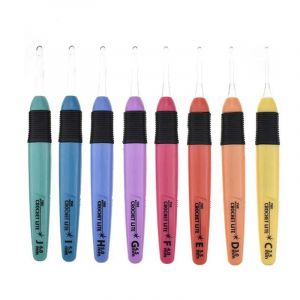 8pcs Led Lumi&egrave;re Crochet Crochet Aiguilles &Agrave; Tricoter Ensemble Tissage Couture Artisanat Outils Kit - Neuf