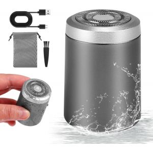 Mini Rasoir Electrique Homme, Mini Rasoir Électrique Portable, Rechargeable Par Usb, Electric Shaver Étanche Pour Hommes Femmes Voiture, Voyage, Maison, Bureau - Neuf