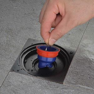 Drain de sol de douche,anti-refoulement,anti-odeur,drain de salle de bain de cuisine,silicone,anti-odeur,vanne de vidange rapide,5.35.3cm - Neuf