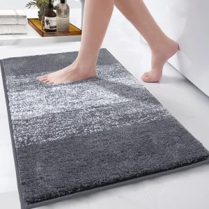 Nbgcm-Tapis De Bain Antidérapant 45 X 65 Cm, Gris Tapis De Douche Absorbant Et Lavable En Machine,Extra Doux Tapis Salle De Bain - Neuf
