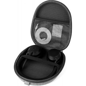 &Eacute;tui de transport pour casque compatible avec Jabra, Skullcandy, Mpow, Shure, Sennheiser, sac de voyage rigide avec c&acirc;ble, rangement pour chargeur (gris) - Neuf