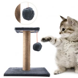 Hjlian Arbre A Chat Fait Main En Corde De Sisal Pour Chaton (Gris) - Neuf