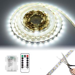 Bande Led À Piles,Ruban Led,Led Chambre,Led Strip Streifen,Bande Lumineuse Led À Piles,Peut Être Coupée Pour Rétroéclairage Tv,Chambre À Coucher,Armoire,Décoration De Fête.[E187] - Neuf