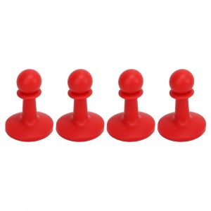 4pcs Capuchon Anti-Foudre Poteaux De Tente De Camping Barre De Support De Tige D'auvent Couverture De Protection Anti-Tonnerre Chapeau Poteaux De Tente Protecteur De Foudre Pour Camping RandonnéE Rouge Vif - Neuf