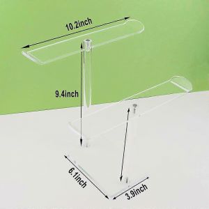 Acrylique Transparent Bandeau Organisateur Tissu Bijoux Commode Turban Présentoir - Neuf