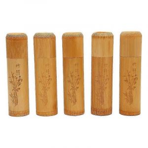 5pcs Eco Friendly Petit Bambou Bambou Pet Cremation Cendres Urne Commémorative - Neuf