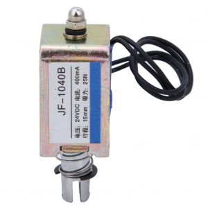 Electroaimant solenoide JF-1040B 25 N 24 V CC, course de 15 mm - Neuf