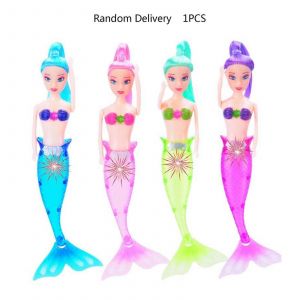 Sir&egrave;nes de dessin anim&eacute; pour poup&eacute;e 7'' avec lumi&egrave;re LED Jouet pour tout-petit pour poup&eacute;e Jouet pour enfants Jouets de bain Mat&eacute;riau &eacute;cologique Enfant - Neuf