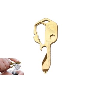 Cl&eacute; Hexagonale Multifonction Porte-Cl&eacute;s 24 En 1 Pour Le Camping Et Les Activit&eacute;s De Plein Air - Neuf