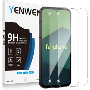 Verre Tremp&eacute; Pour Fairphone 5 Protection Ecran, 2 Pi&egrave;ces Protection &Eacute;cran Film, Anti Rayures, Duret&eacute; 9H Glass, Sans Bulles - Neuf