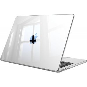 LORANKA-Coque Compatible avec MacBook Air 13.6 Pouces M5 M4 M3 M2 (2026/2025/2024/2022, A3449/A3240/A3113/A2681), Coque Fine L&eacute;g&egrave;re &Eacute;tui Rigide Housse en Plastique, Transparent Cristallin - Neuf