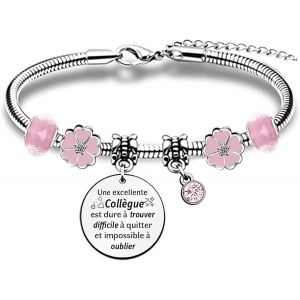 Kal-Meilleure Amie Bangle Pour Femmes Hommes Cadeaux D'anniversaire Bracelets Poignet Collègues Noël Bijoux Appréciation L'amitié Distance Obtention Diplôme Adieu Retraite Pierre Souvenir - Neuf
