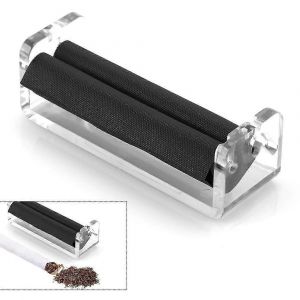 1 X 80mm Transparent Réglable En Plastique Tabac Rouleau Machine À Rouler Les Cigarettes Machine À Rouler À Main Pour Papier 80mm - Neuf