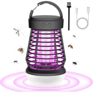 Lampe Anti Moustique, Lumiere Bleue Anti Moustique, Anti Mouche 365/395nm UV Anti Moustique, 2000mAH UV Lumière Bleue Tue Mouche, Lampe Anti Mouche avec LED Lampe - Neuf