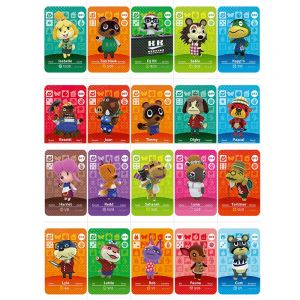 Carte Amiibo Animal Crossing, 10 Pi&egrave;ces Au Hasard, 1-80 Villageois - Neuf